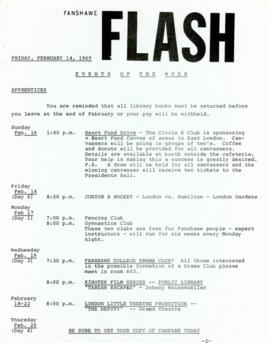 Fanshawe FLASH - February 14, 1969