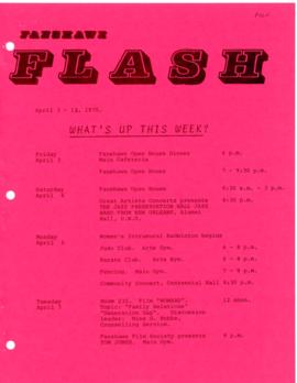 Fanshawe FLASH - April 3-12, 1970