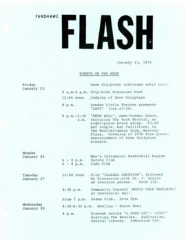 Fanshawe FLASH - January 23, 1970