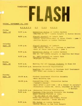 Fanshawe FLASH - September 19, 1969