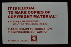 Copyright Signage - 1987