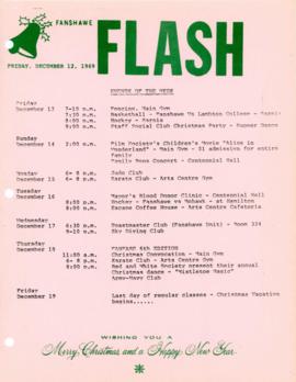 Fanshawe FLASH - December 12, 1969