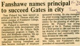 Fanshawe names principal to succeed Gates in city, 1989