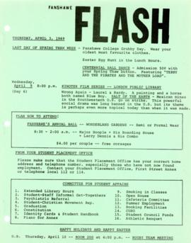 Fanshawe FLASH - April 3, 1969