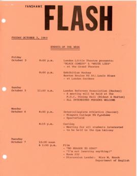 Fanshawe FLASH - October 3, 1969