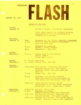 Fanshawe FLASH - January 30, 1970