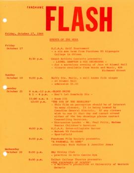 Fanshawe FLASH - October 17, 1969