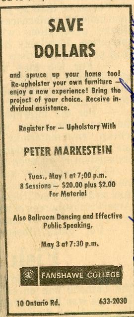 Continuing Education Ad 1973