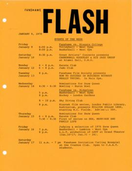 Fanshawe FLASH - January 9, 1970