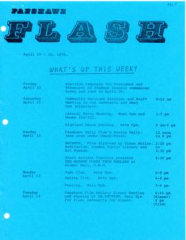 Fanshawe FLASH - April 10-18, 1970