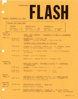 Fanshawe FLASH - November 29, 1968