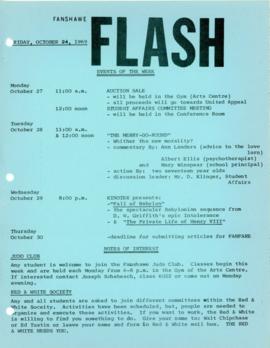 Fanshawe FLASH - October 24, 1969