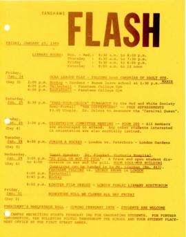 Fanshawe FLASH - January 23, 1969