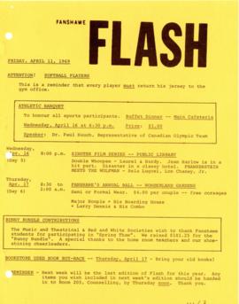 Fanshawe FLASH - April 11, 1969