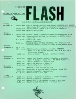 Fanshawe FLASH - October 31, 1969