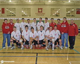 Intercollegiate Men's Volleyball Team Photograh 2